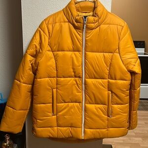 NWOT Zenana Wowens XL rich mustard color coat.